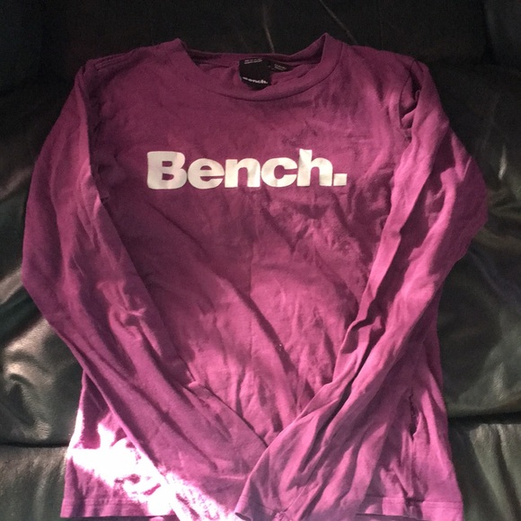 Girls purple bench long peeve top - Picture 1 of 3